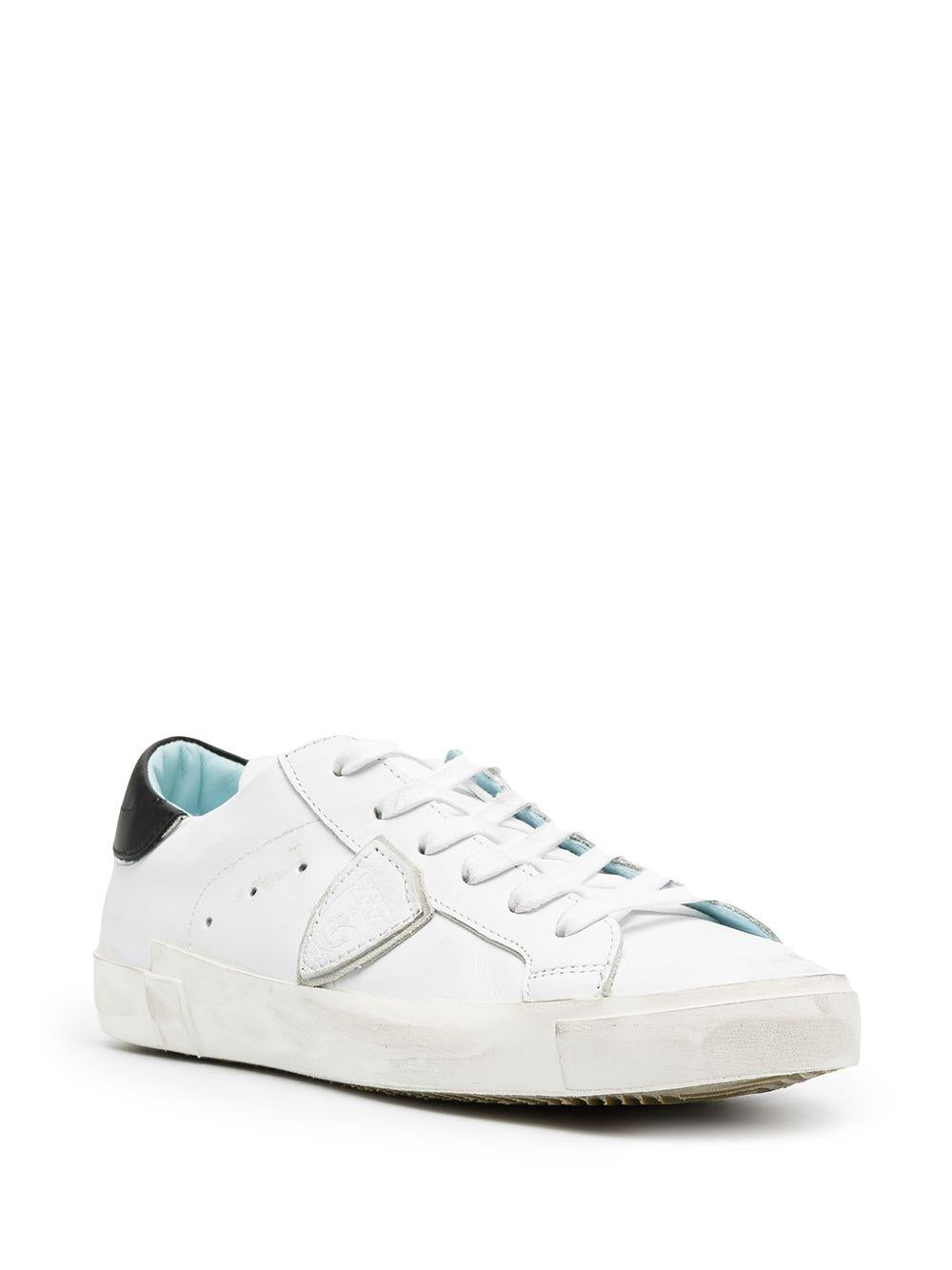 Sneakers basse in pelle con logo laterale PRLU V022 PHILIPPE MODEL