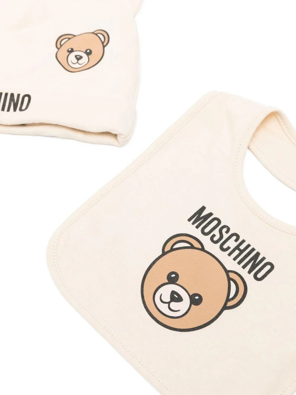 Berretto Bianco con Stampa Orsetto - Preludio Moda