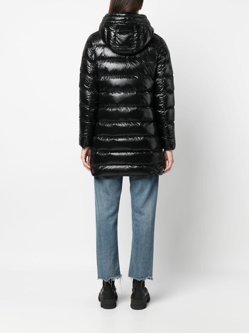 Piumino lungo trapuntato reversibile nero 22255WG 99 COLMAR