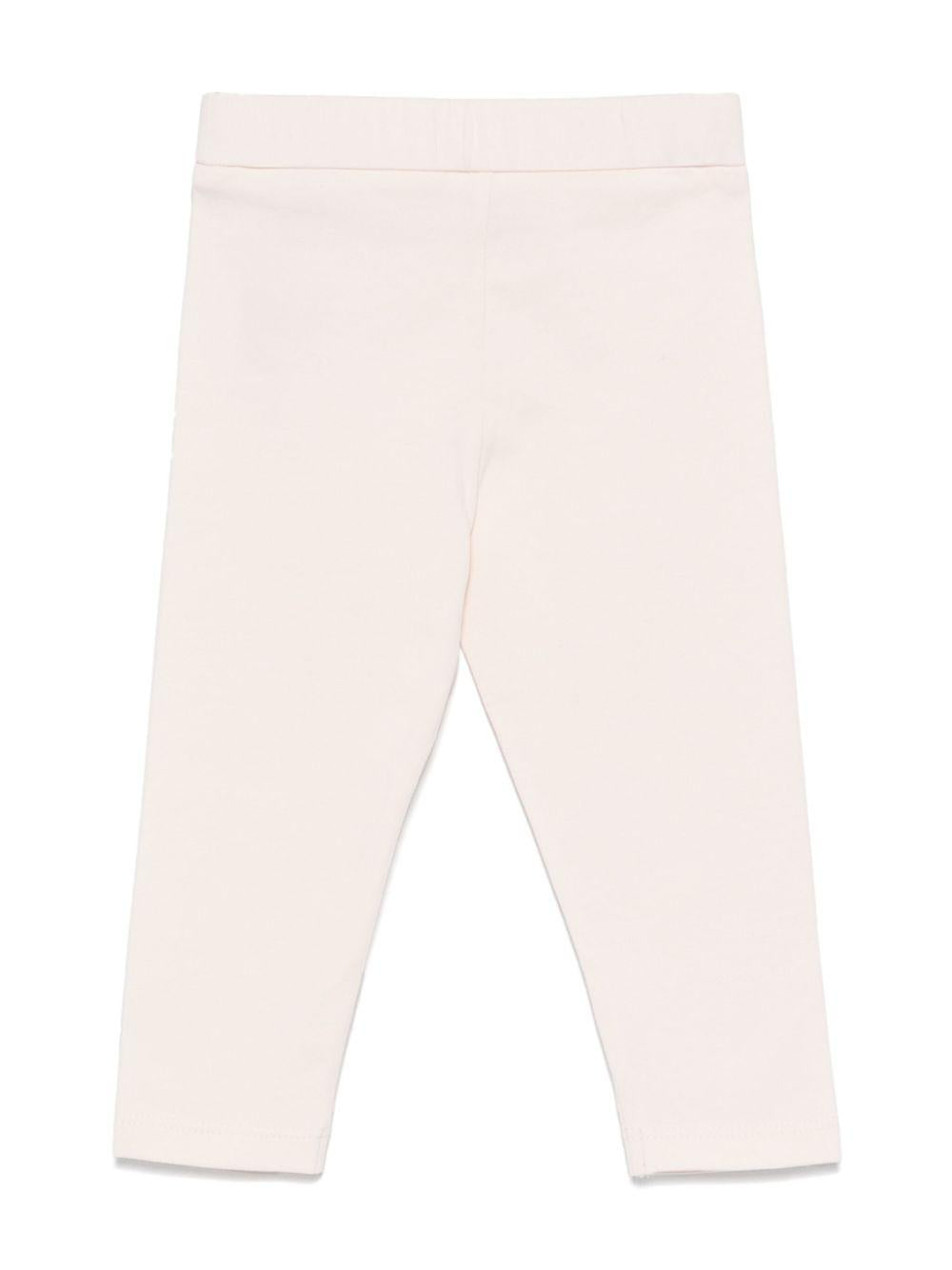 Leggins rosa logo patch logo ricamo 9518H0000289AUM 529 MONCLER KIDS