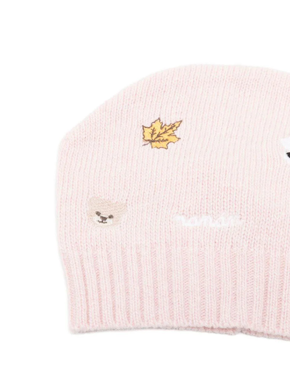 Berretto rosa con ricamo - Preludio Moda