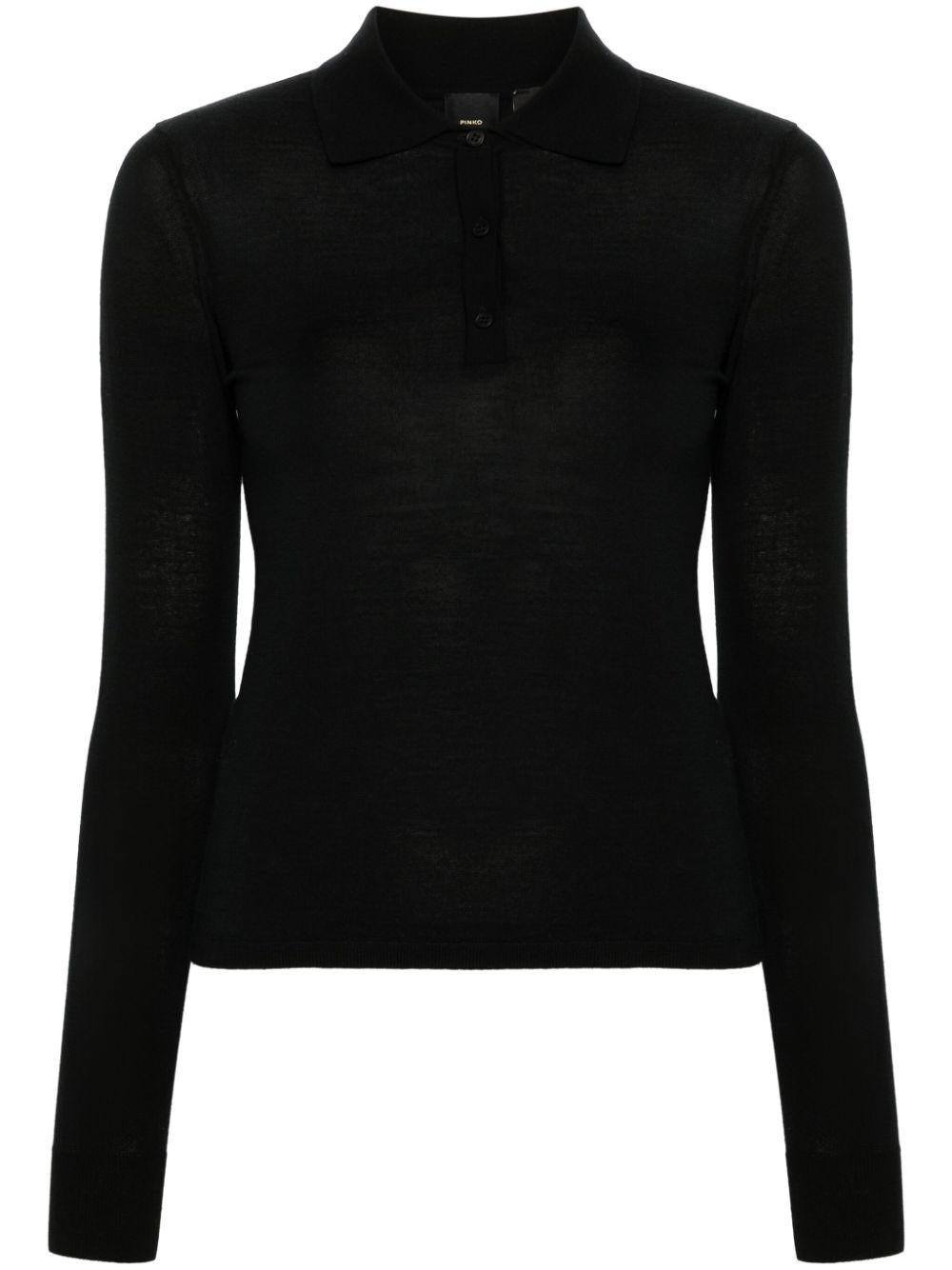 Maglia liquoroso nera 103940A229 Z99 PINKO
