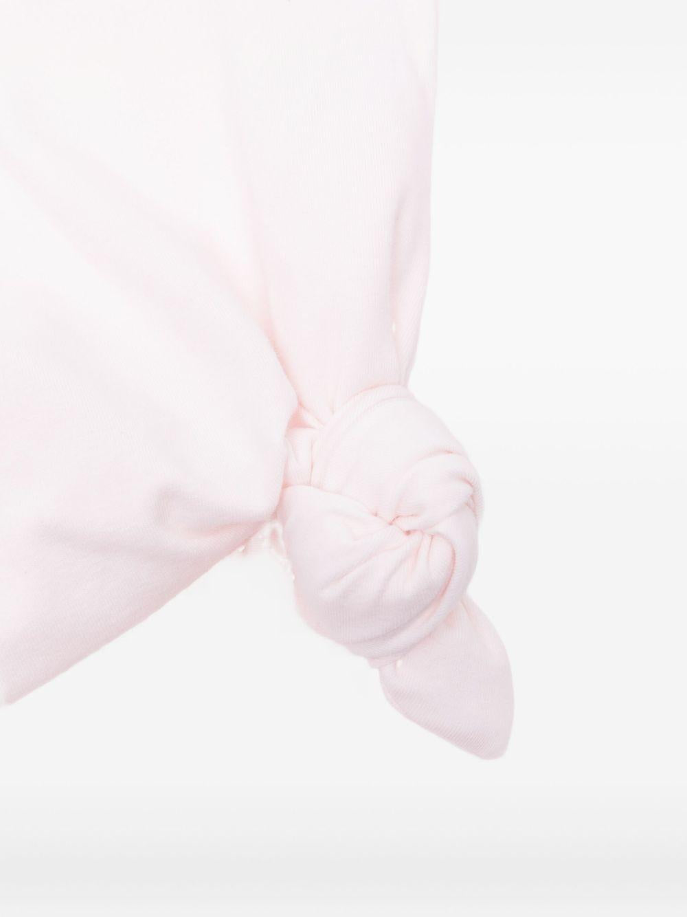 Coperta rosa con logo ricamato I25008 ROSA NANAN KIDS