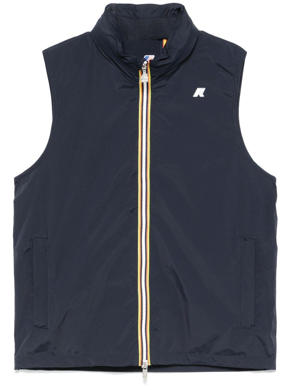 Gilet valen stretch nylon jersey blu