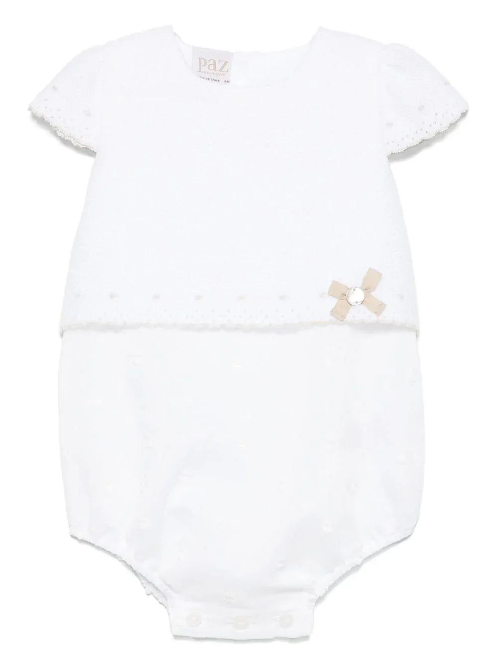 Tutina bianca in maglia - Preludio Moda