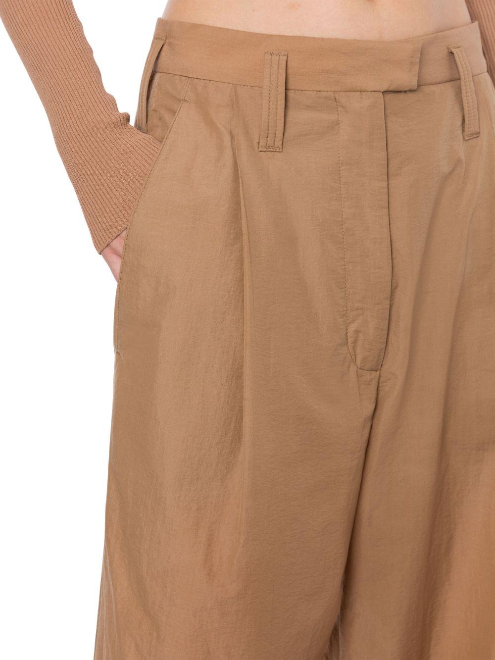 Pantalone a vita alta beige