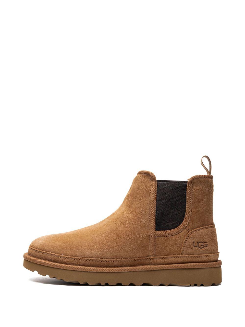 Stivaletti Chelsea Uomo in Pelle con Interno in Lana 1121644 CHE UGG
