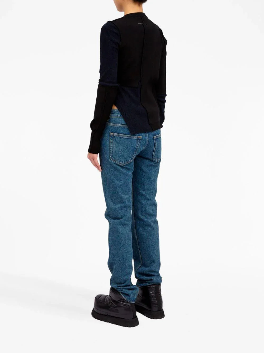 Maglia Donna Nero Cotone - Preludio Moda