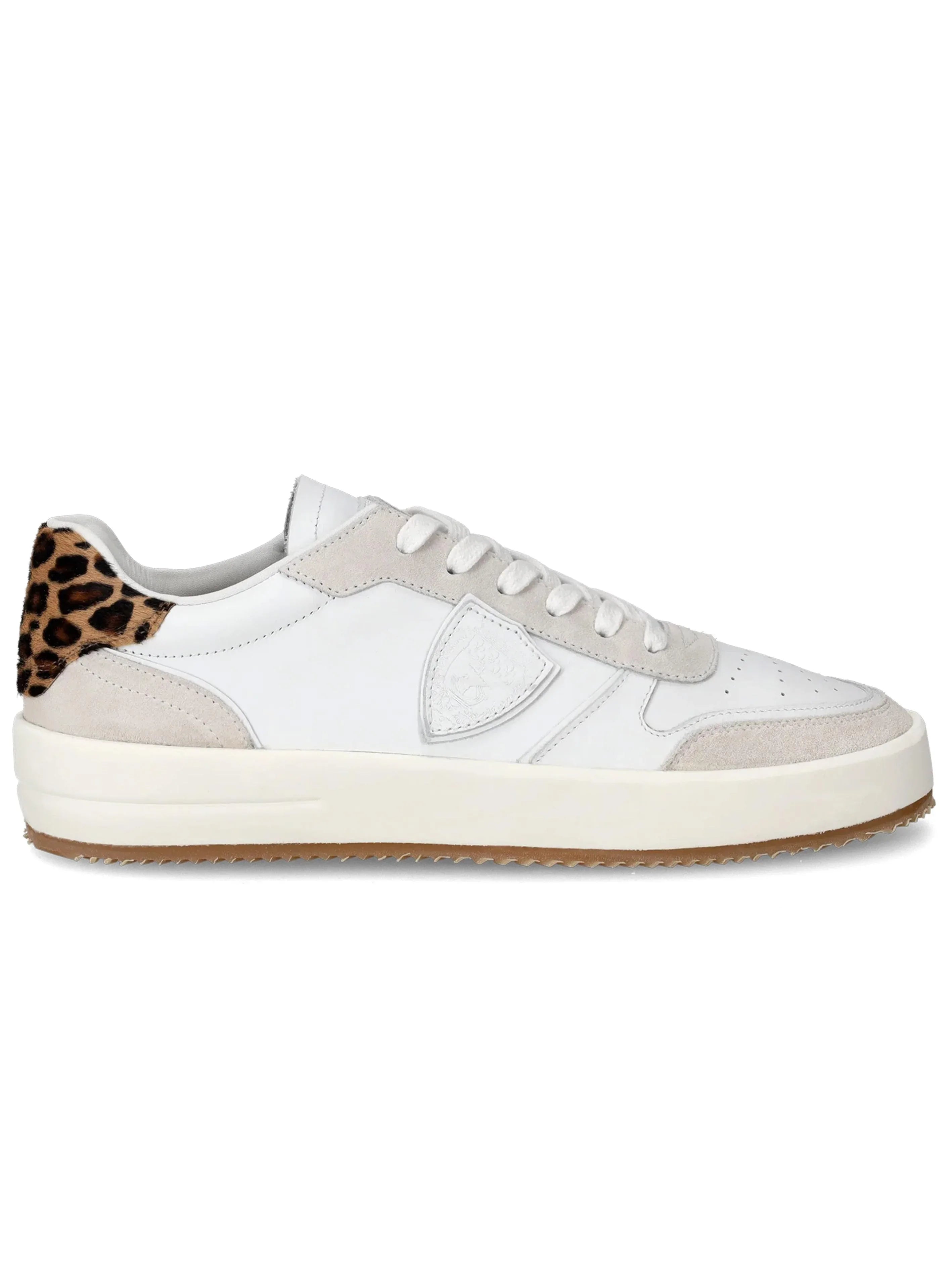 Sneaker Nice bianca/animalier donna - Preludio Moda