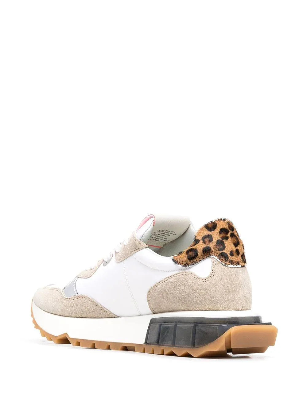 Sneakers La Rue Mondial animalier bianche/beige - Preludio Moda
