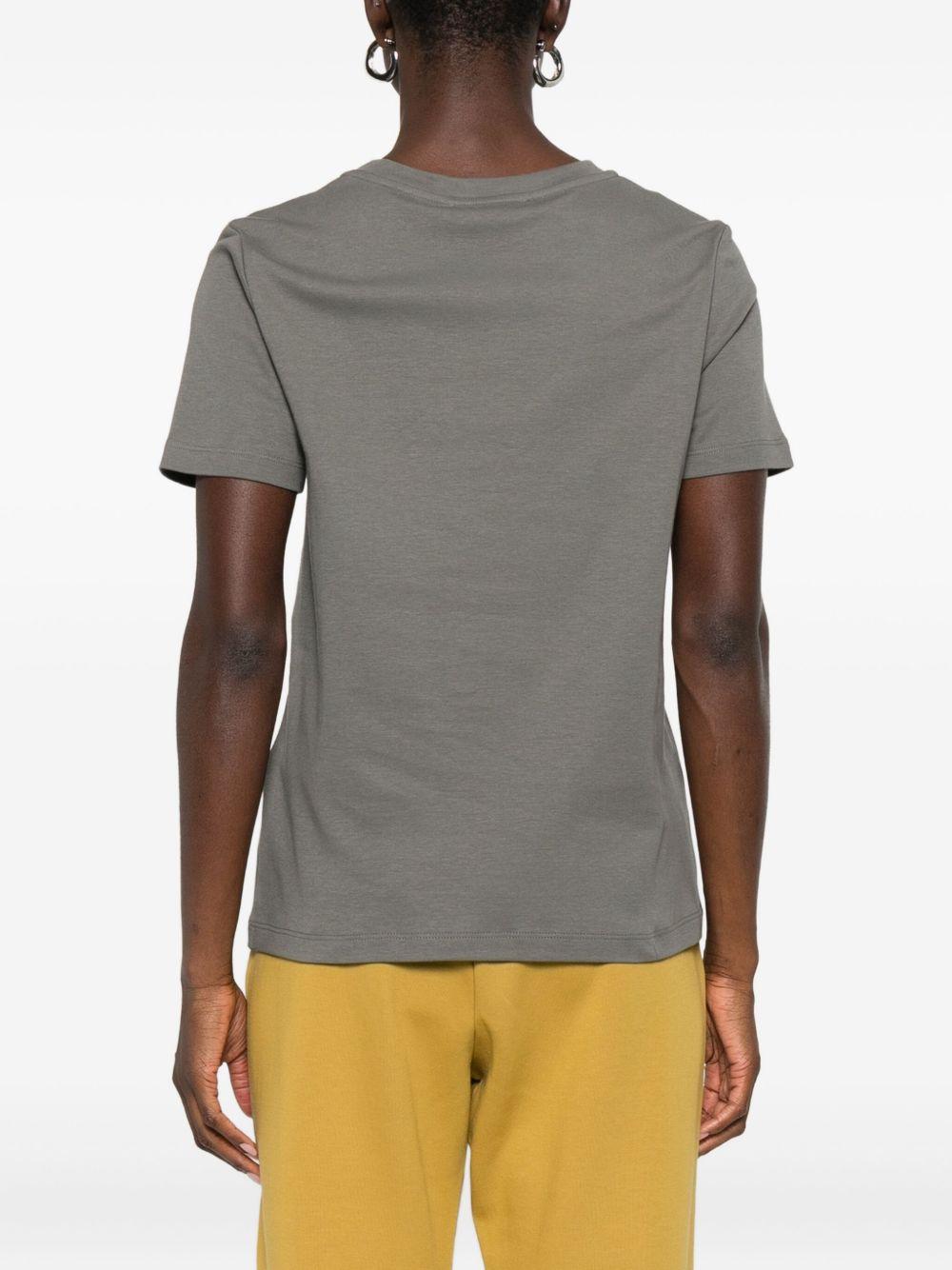 T-shirt in cotone con tasca ricamata 2529976011600 004 MAX MARA 'S