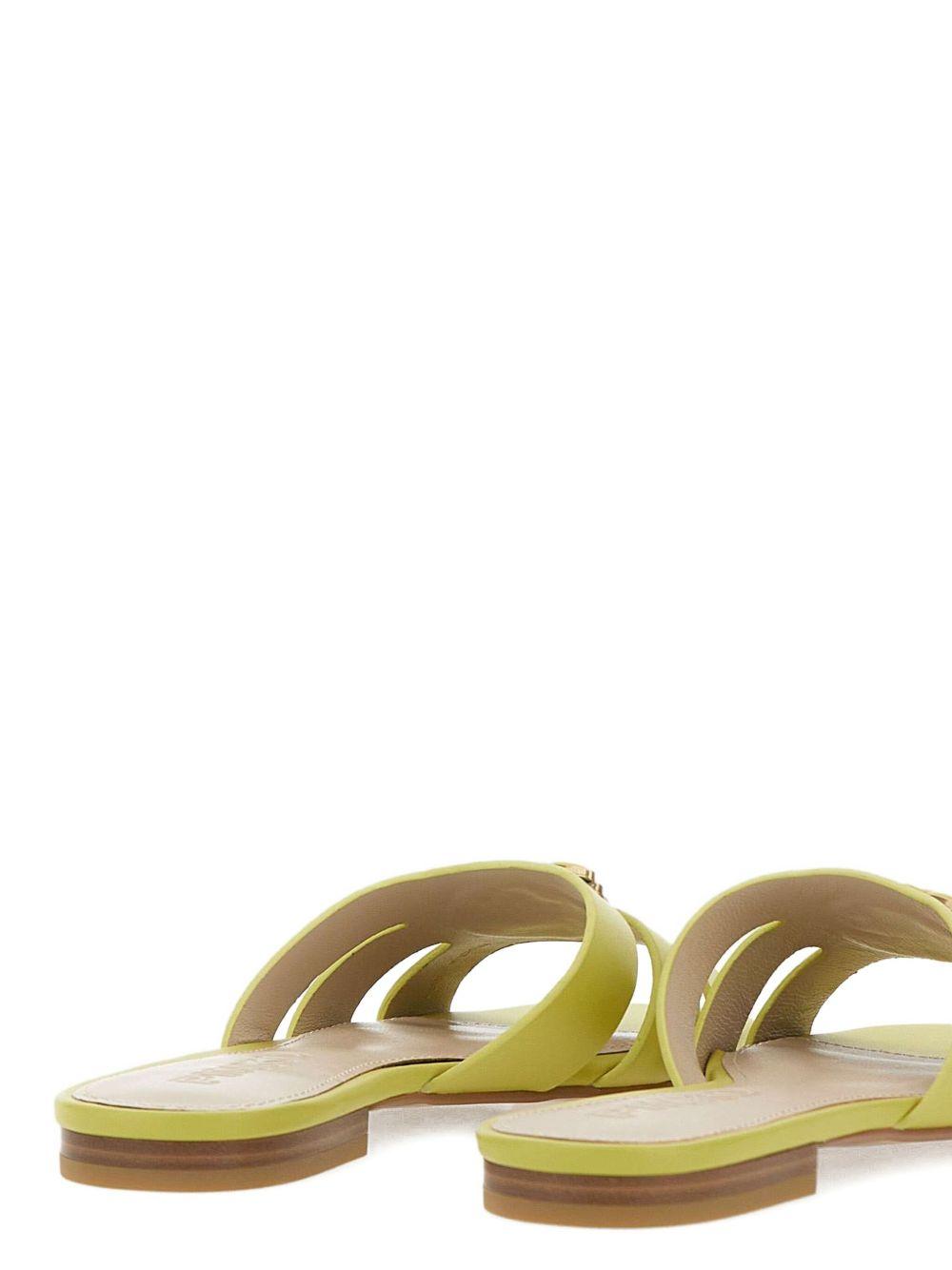 Ciabatta marli 09 giallo lime SD0313P003 S24 PINKO