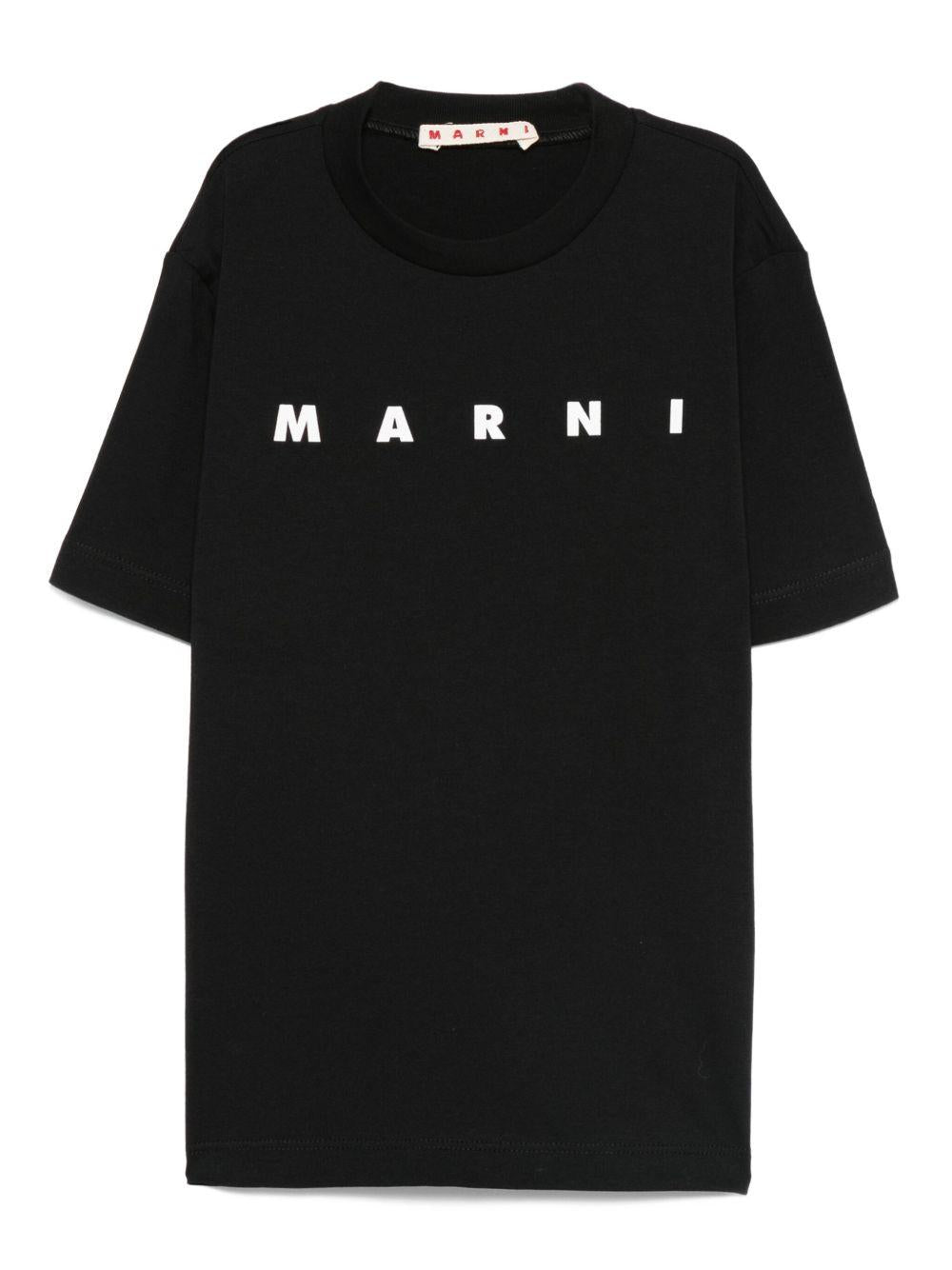 T-shirt con logo M01601M00RF 0M900 MARNI KIDS