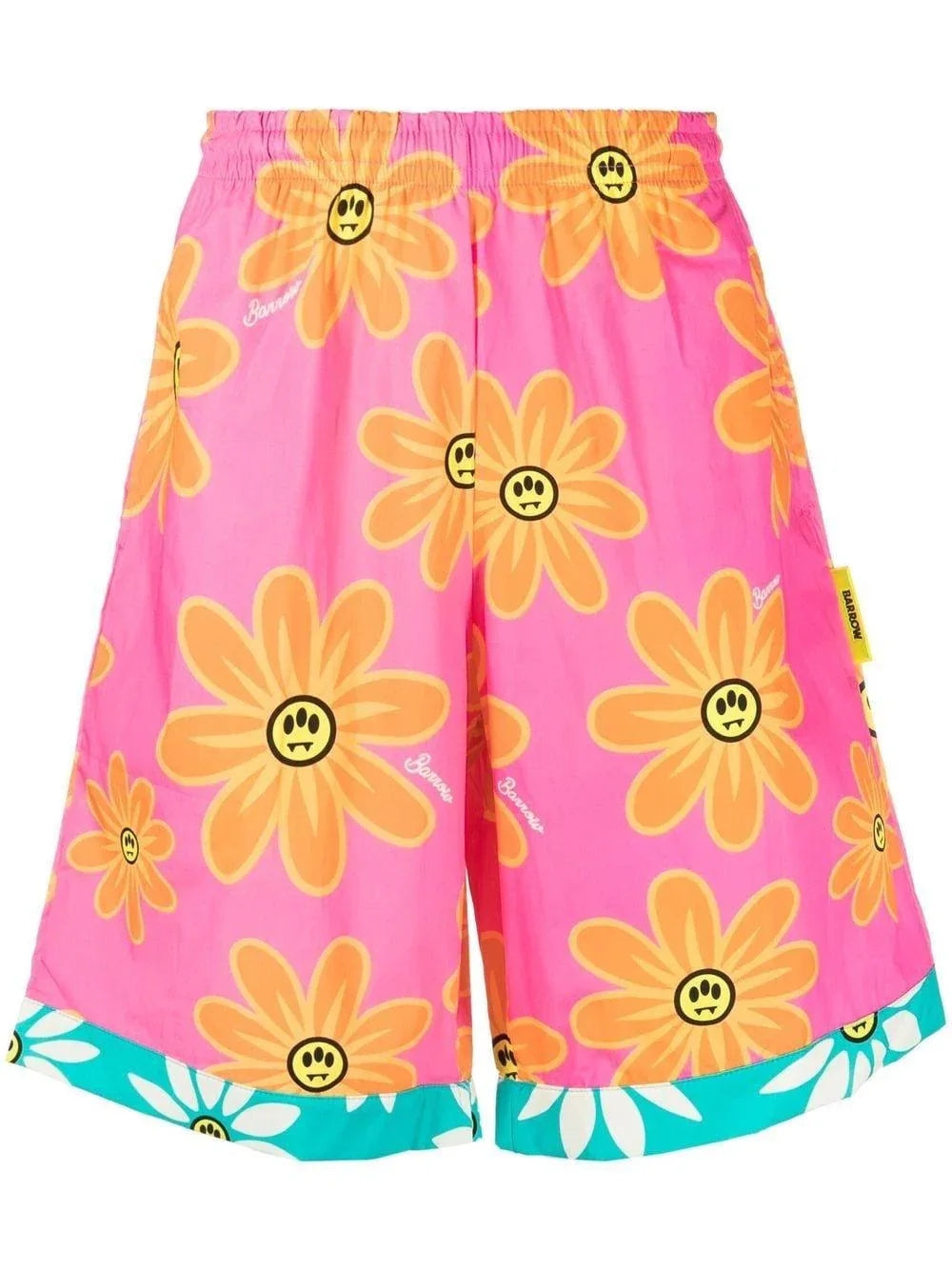 Bermuda fucsia con fiori - Preludio Moda