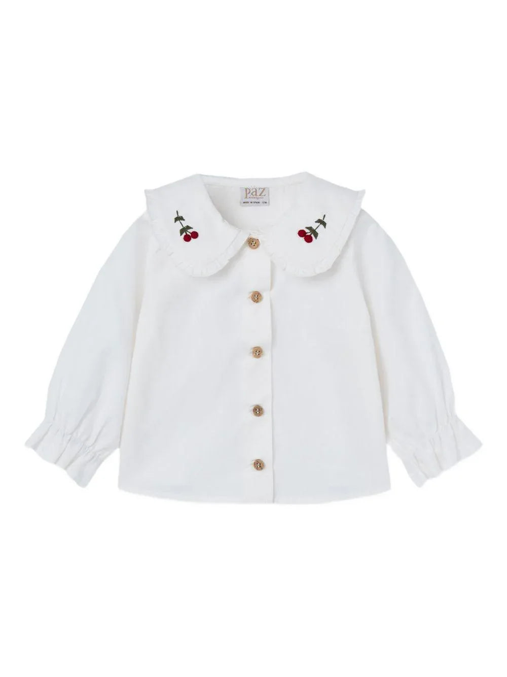 Set a quadri panna con colletto decorato - Preludio Moda