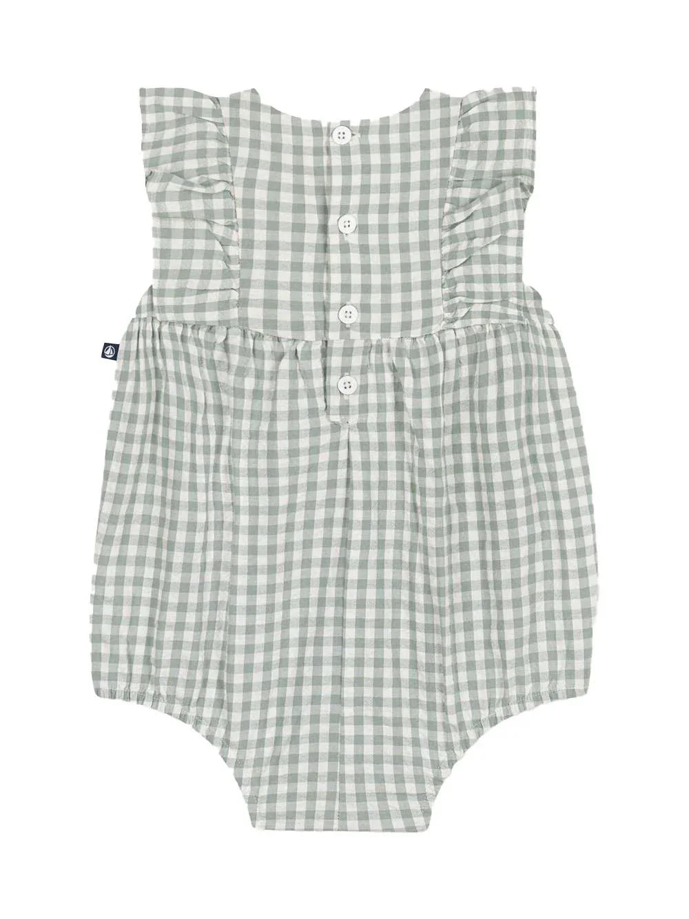 Tutina con fantasia a quadretti e ricami - Preludio Moda