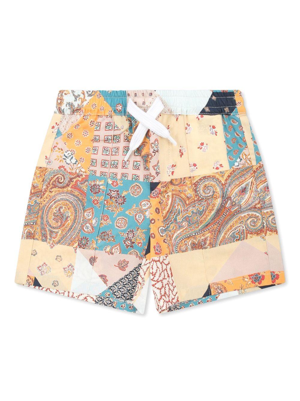 Short fantasia paisley multicolor neonato