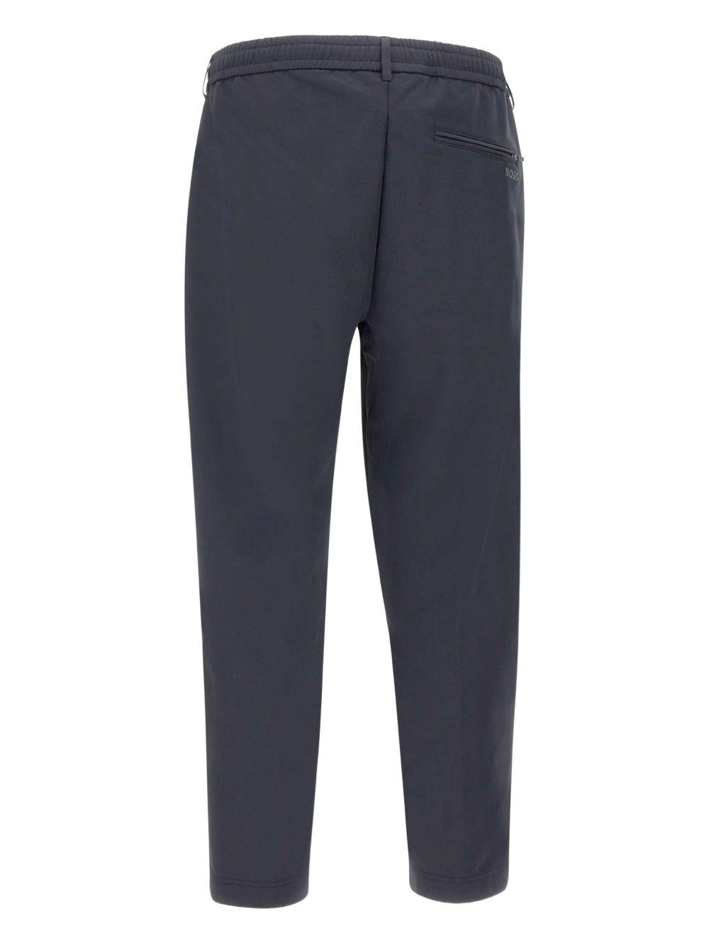 Pantaloni affusolati in poliestere con elastane 50539085 402 BOSS