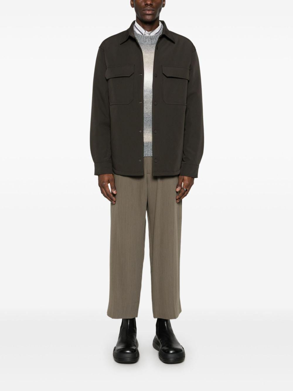 Giacca- camicia verde scuro
