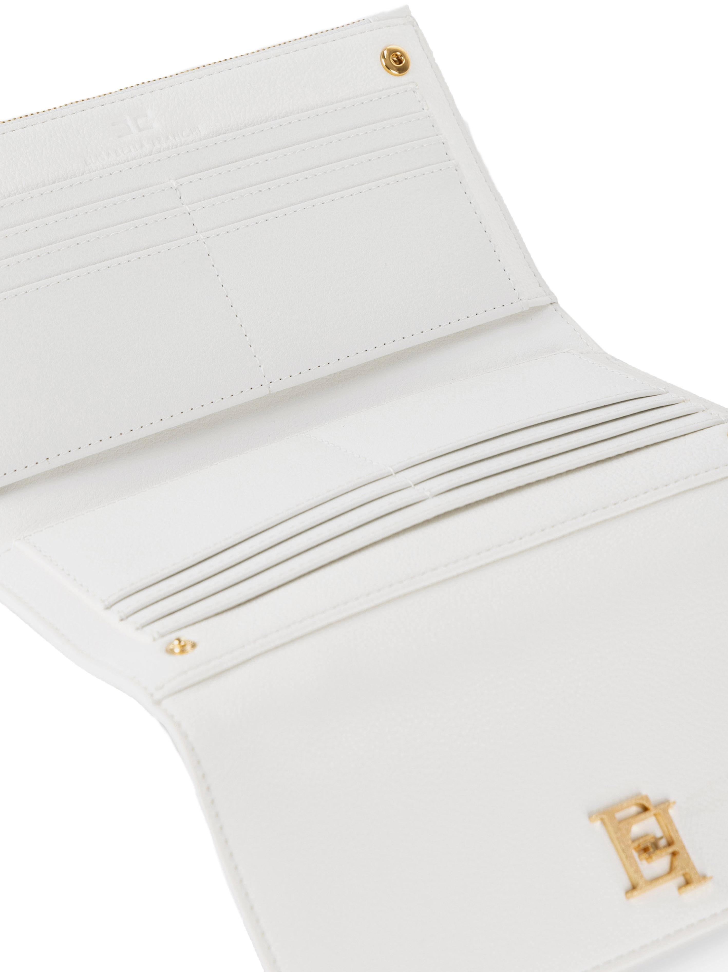 Portafoglio con tracolla avorio PF11A41E2 360 ELISABETTA FRANCHI