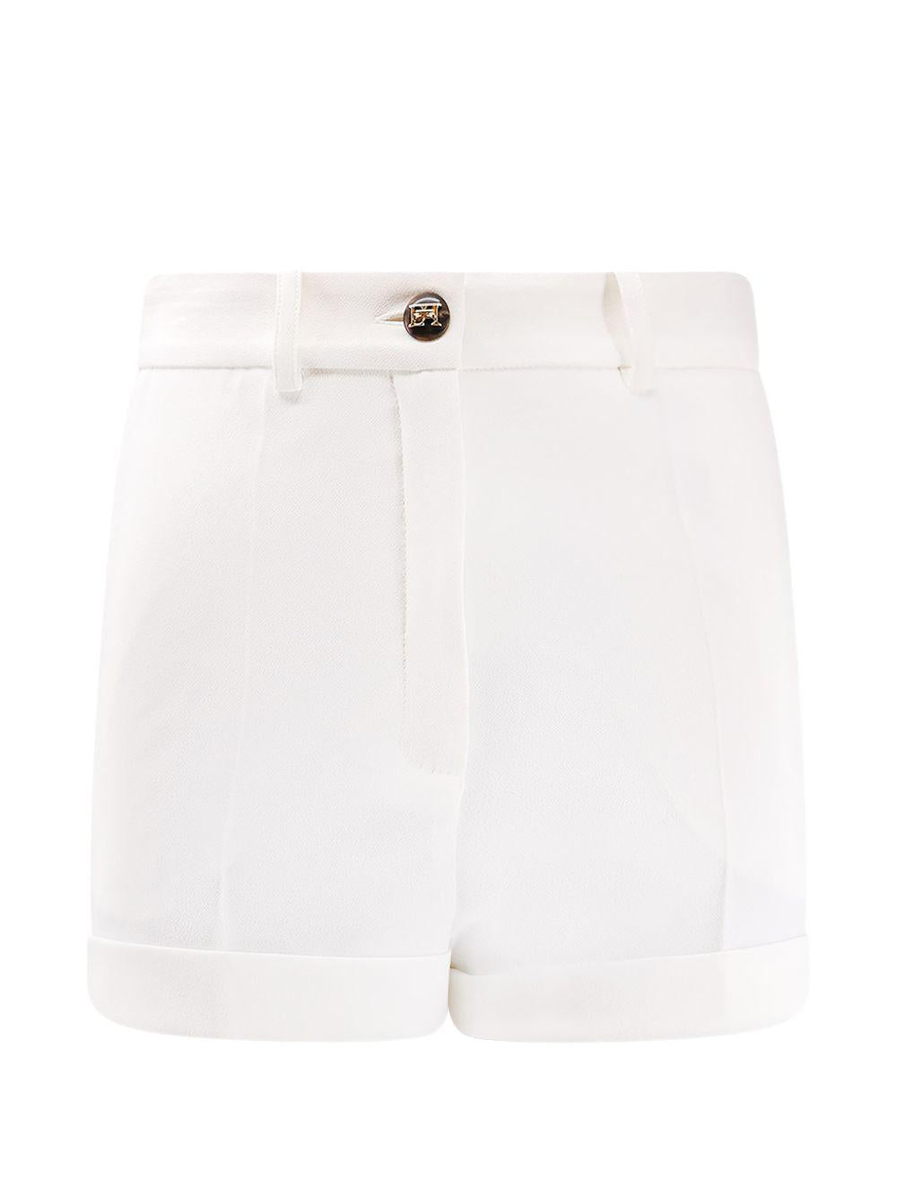 Shorts a vita alta con bottone dorato SH00961E2 360 ELISABETTA FRANCHI