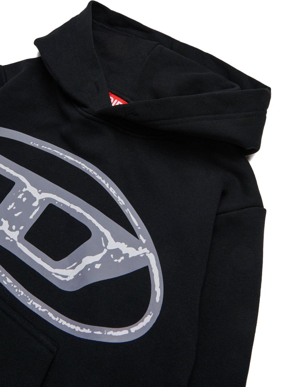Felpa con Cappuccio e Logo J02487KYAQK K900 DIESEL KIDS
