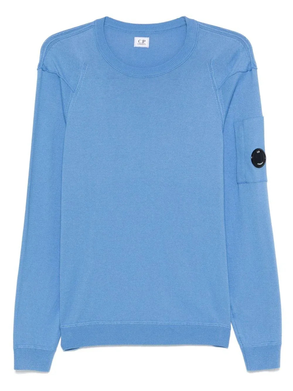 Maglia celeste logo lens - Preludio Moda