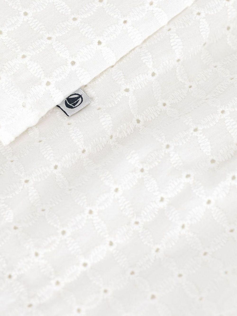 Abito crema in pizzo sangallo A0DCR 01 PETIT BATEAU KIDS