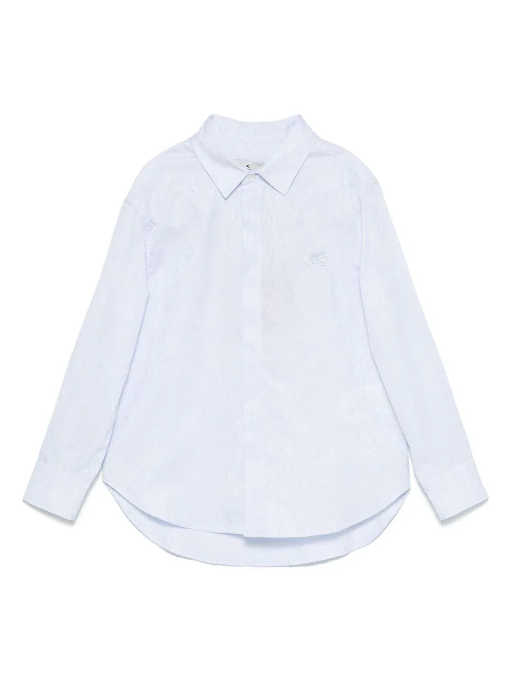 Camicia celeste con stampa paisley - Preludio Moda