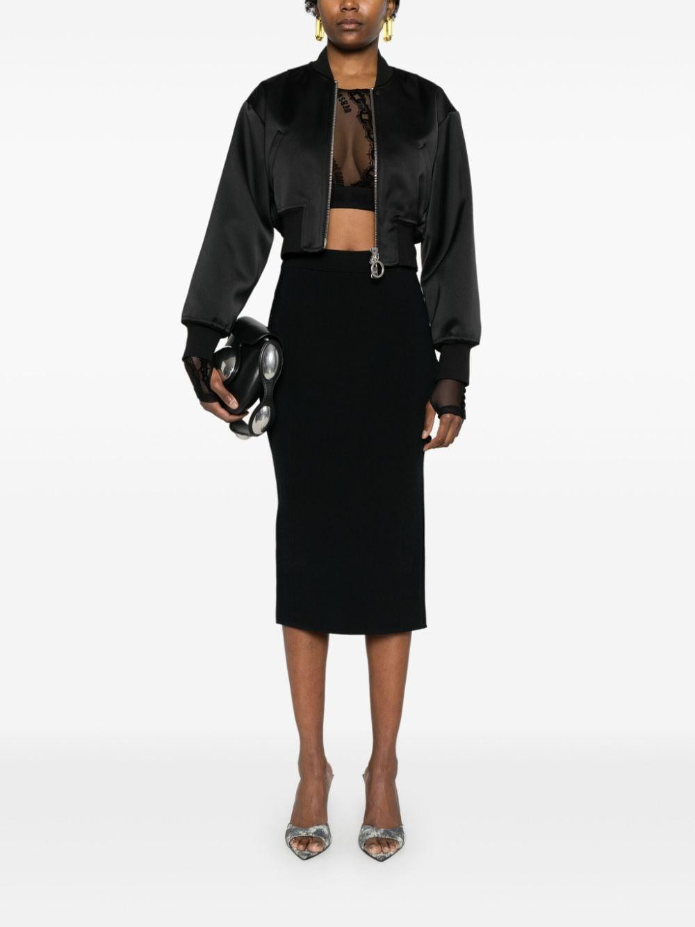 Gonna midi cut-out laterali