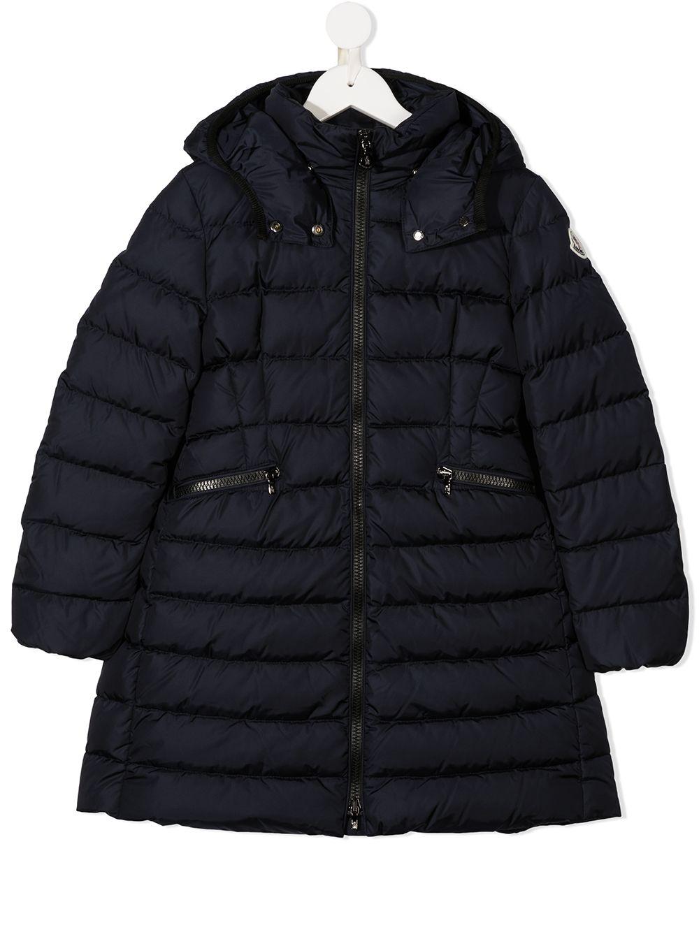 Piumino Lungo con Cappuccio e Logo K29541C5021054155 778 MONCLER KIDS