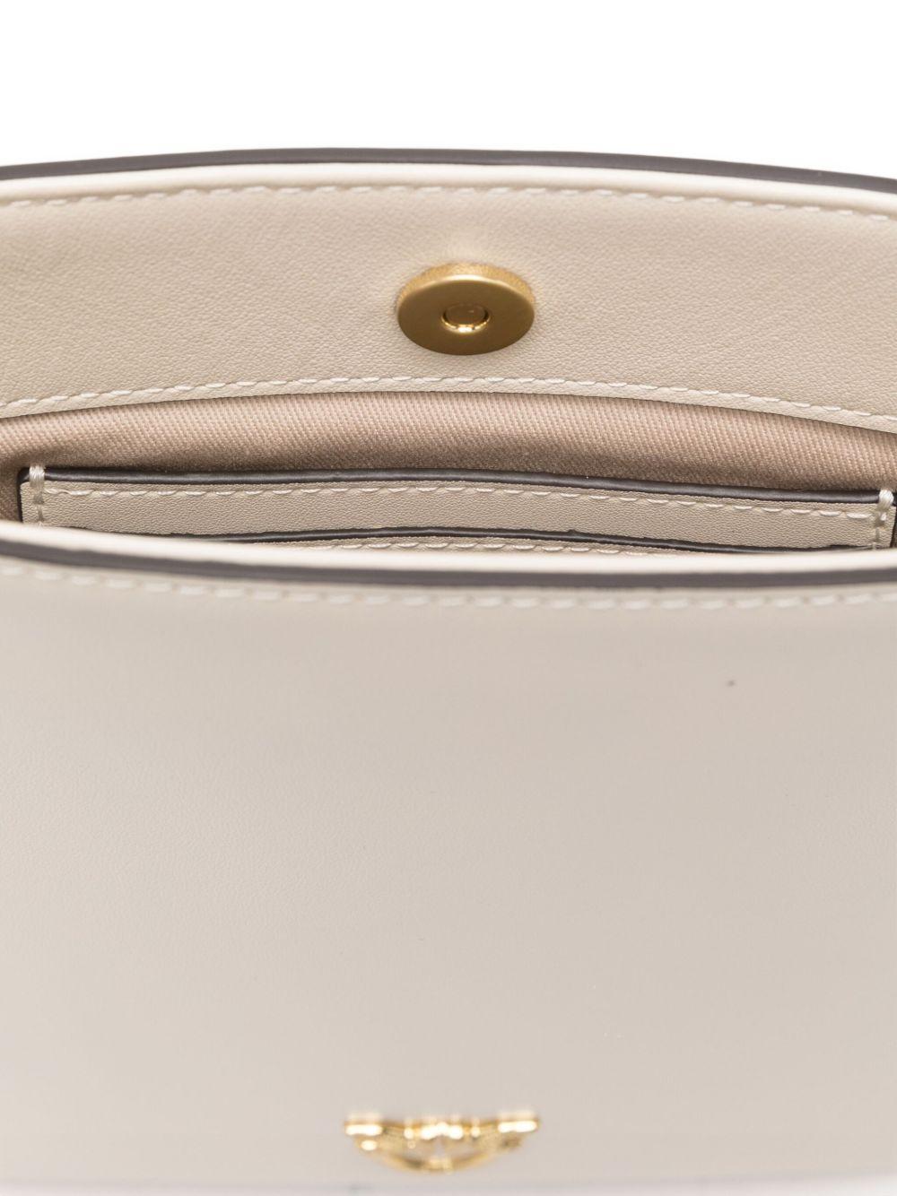 Borsa a spalla con logo e tracolla a catena 105352A0QO Z14V PINKO