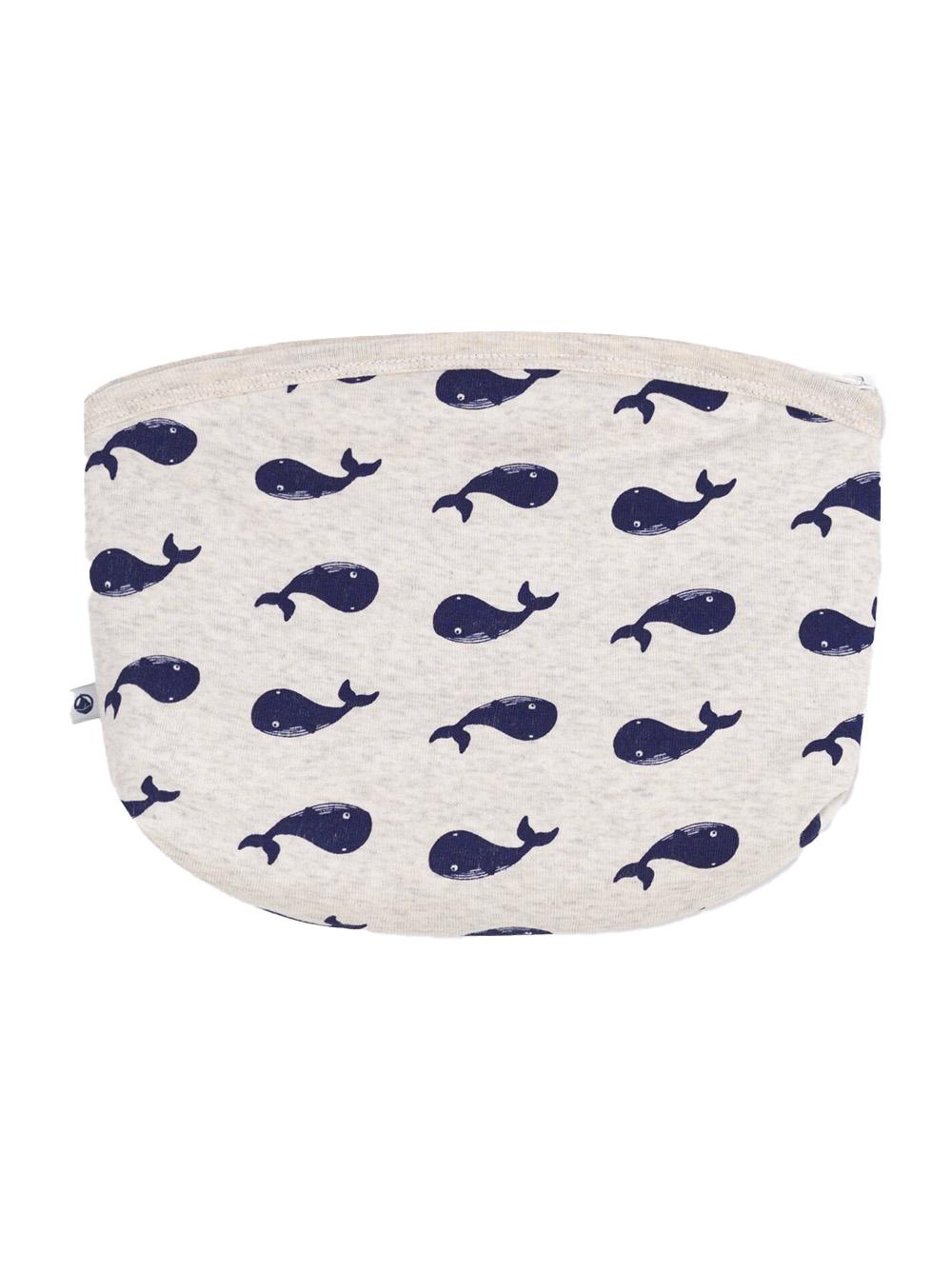 Phocette beige con fantasia balene all-over A0CUE 01 PETIT BATEAU KIDS