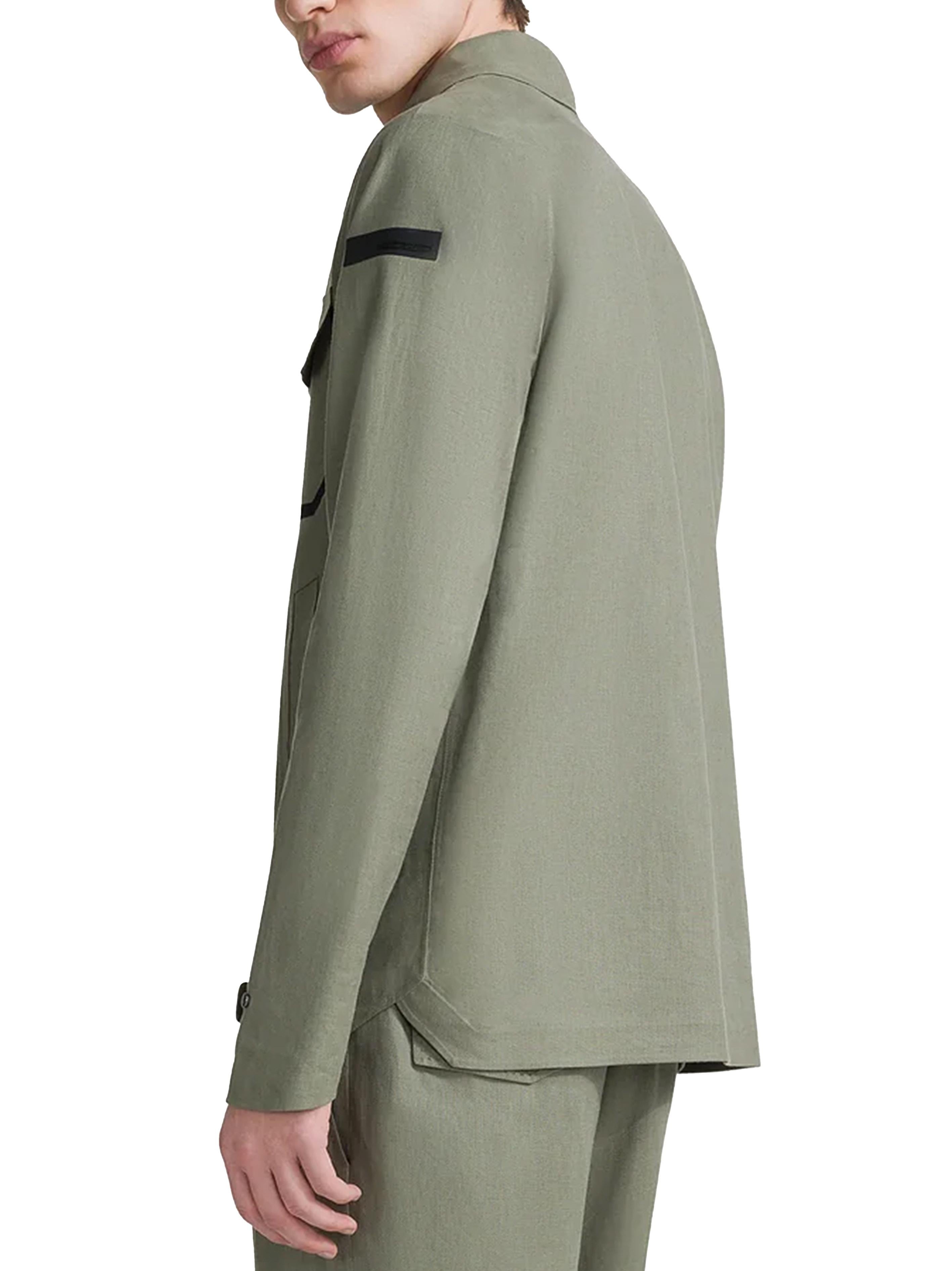Terzilino Overshirt Jkt verde salvia lino 24024 22 RRD