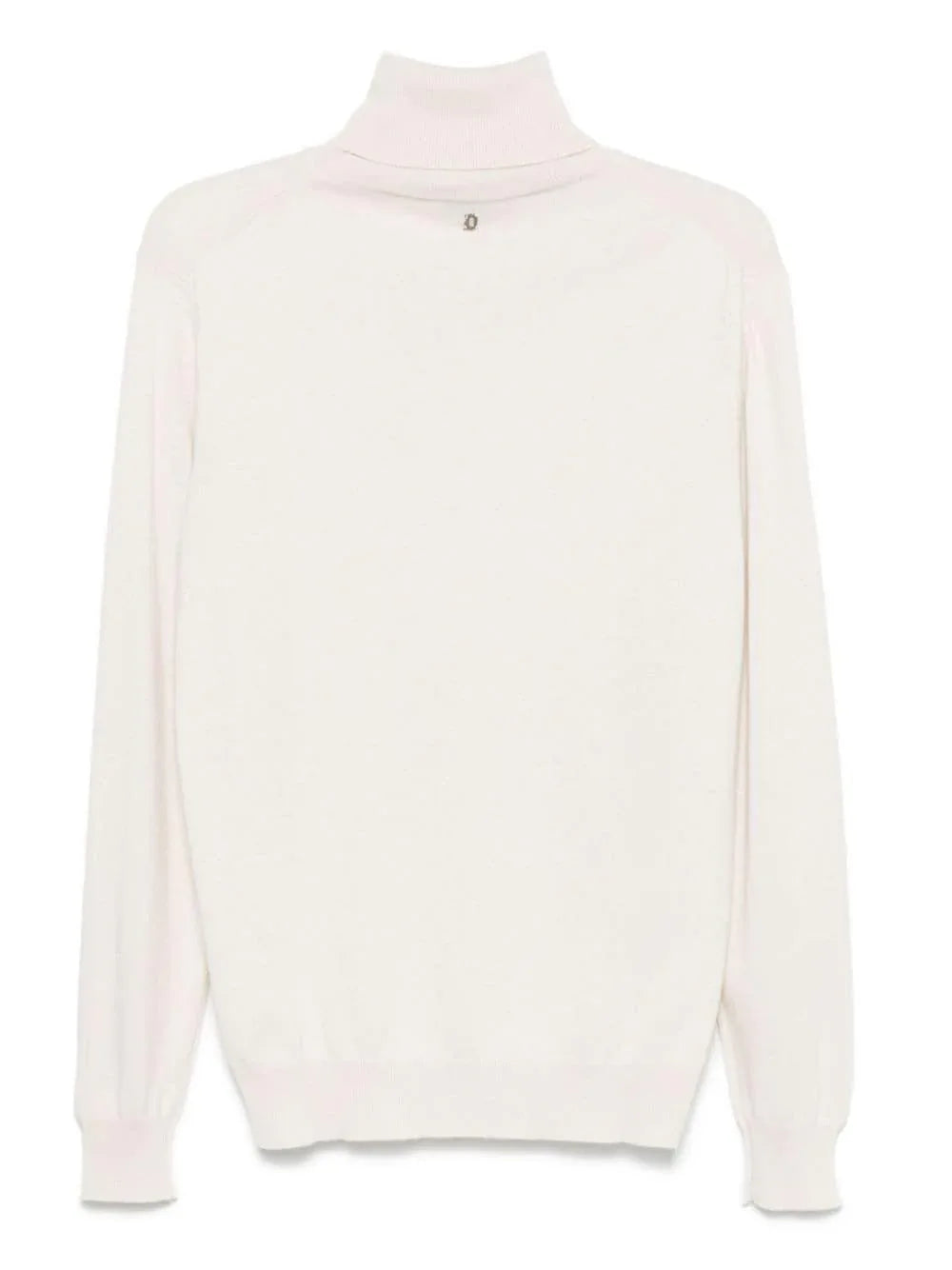 Dolcevita bianco placchetta sul retro - Preludio Moda