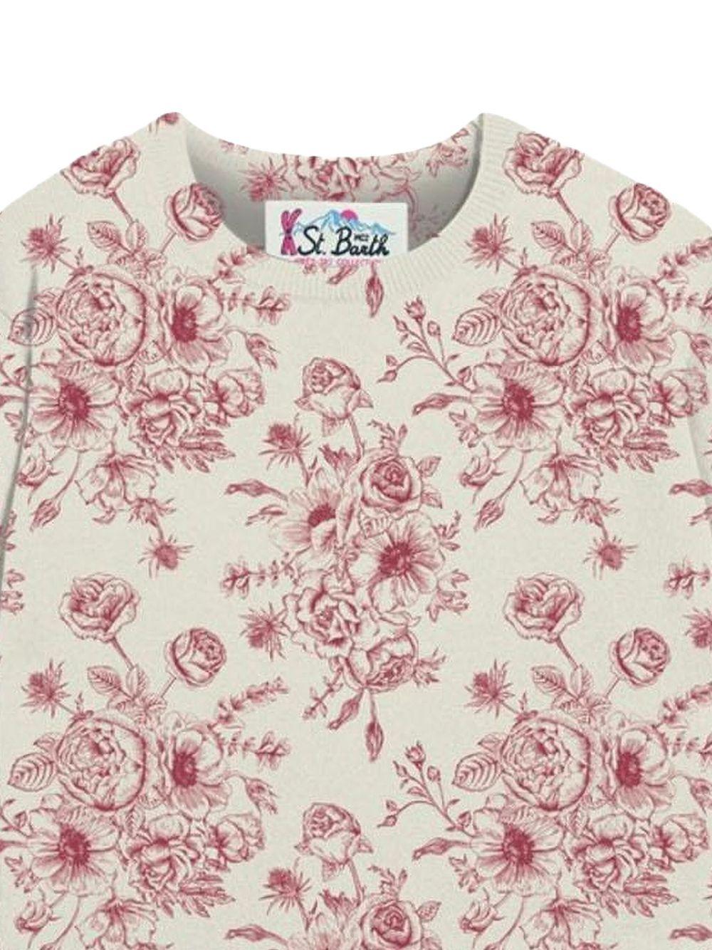 Maglione new queen crop bianco QUE0028 00533G MC2 SAINT BARTH