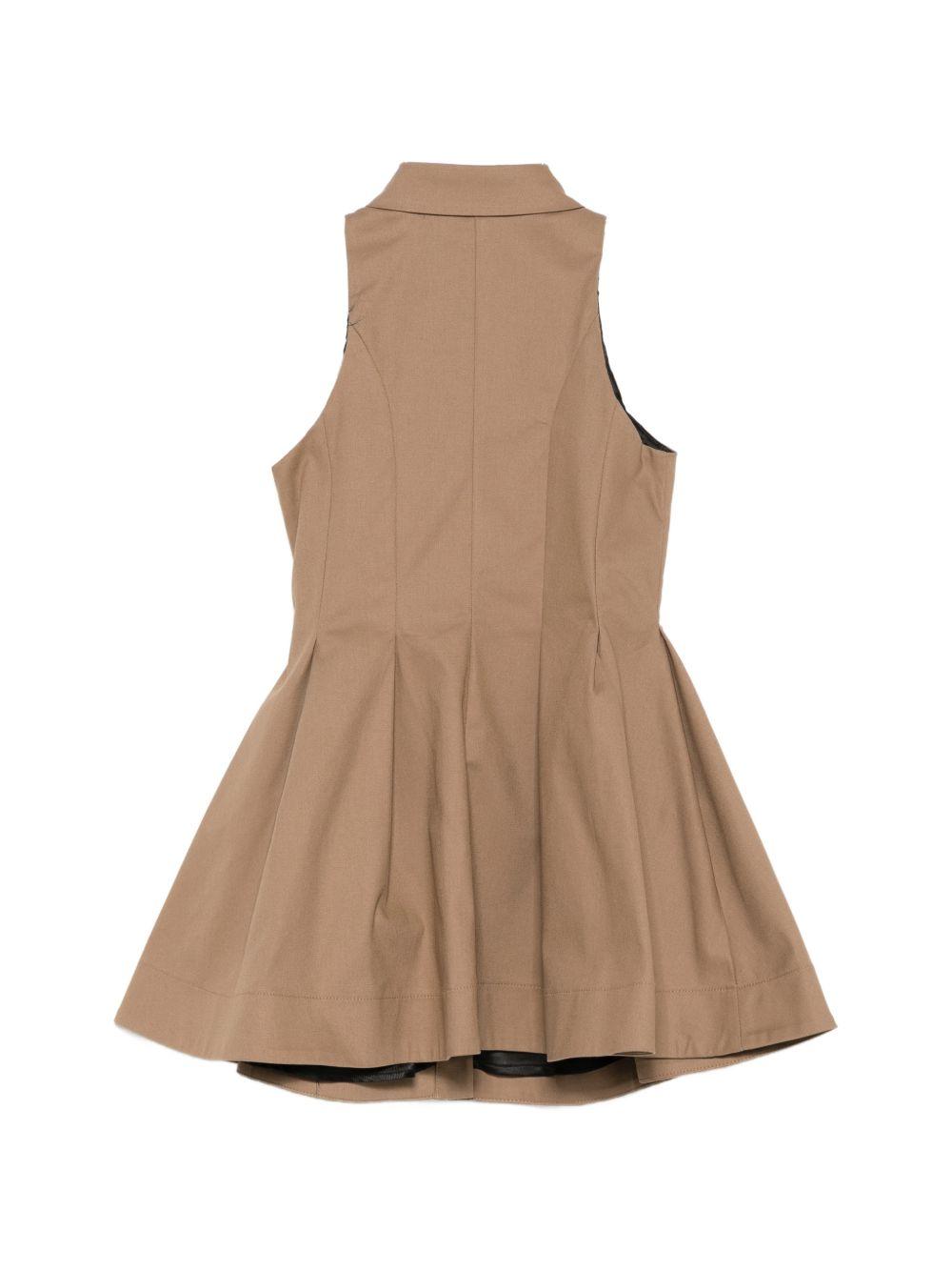 Abito chemisier senza maniche con bottoni BY1C02G0197 315 BALMAIN KIDS