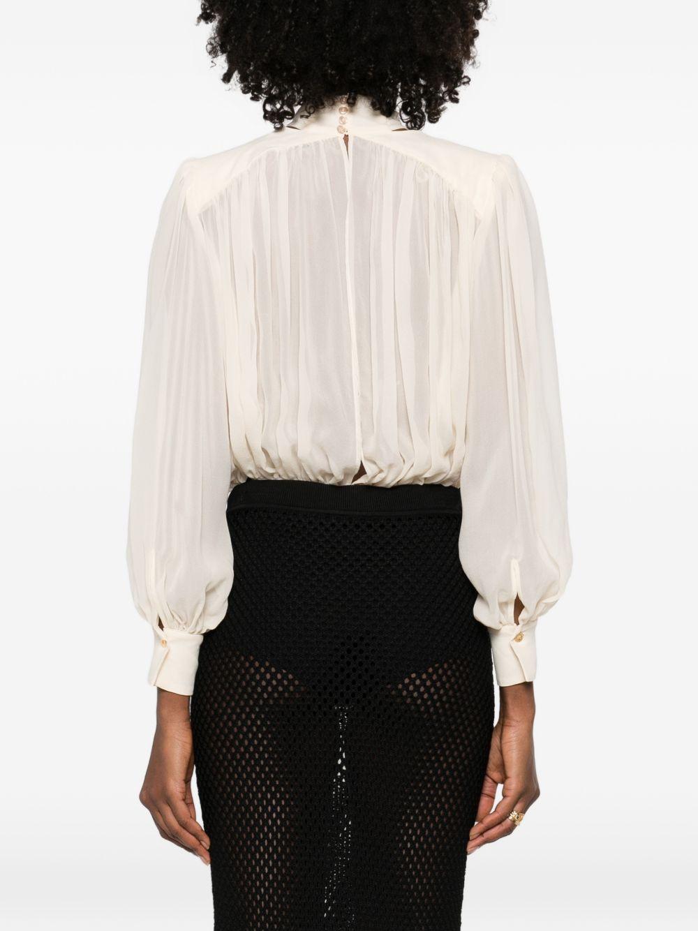 Camicia con fiocco al collo CB00661E2 193 ELISABETTA FRANCHI