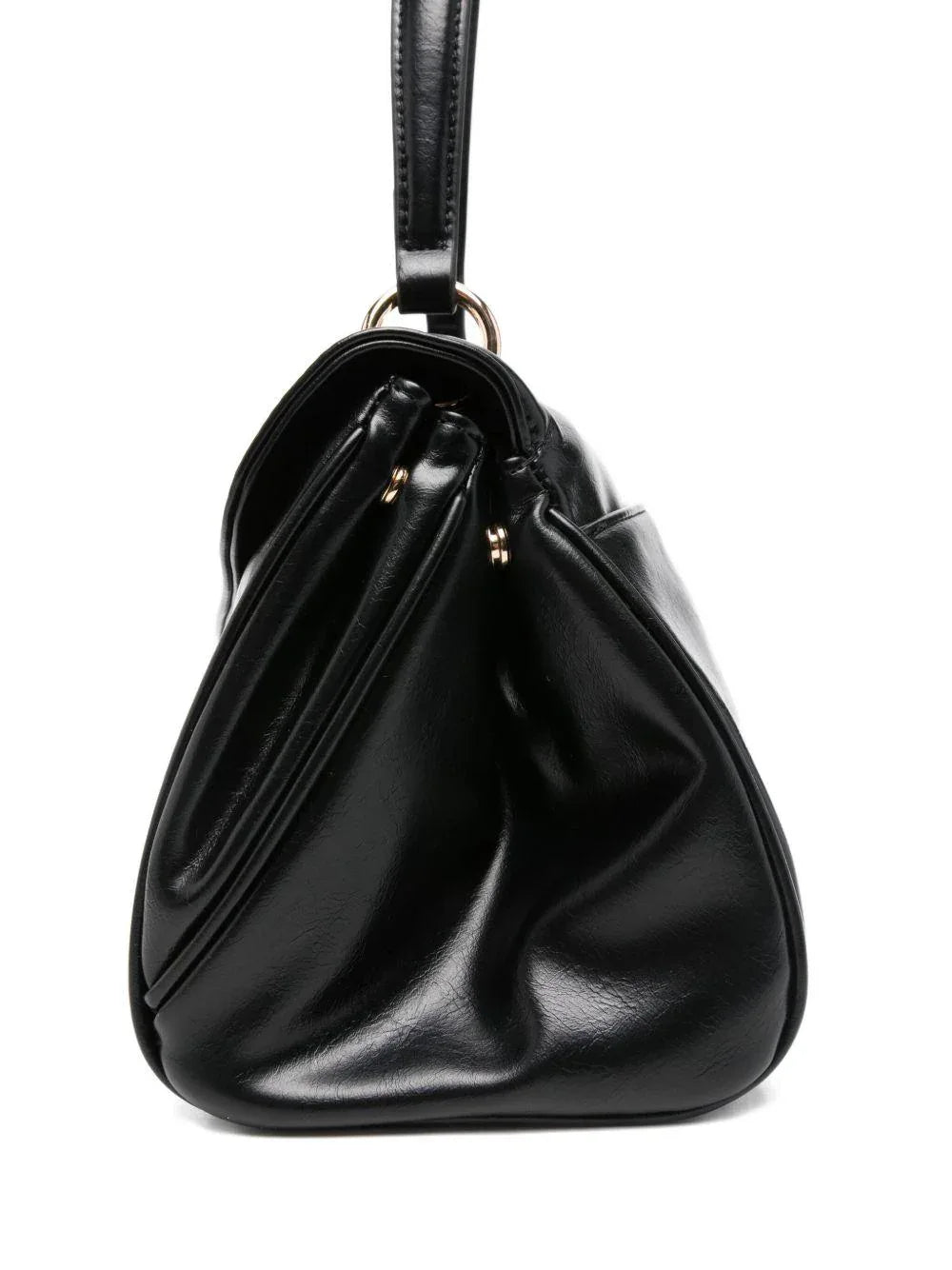 Borsa tote nera con fermaglio - Preludio Moda