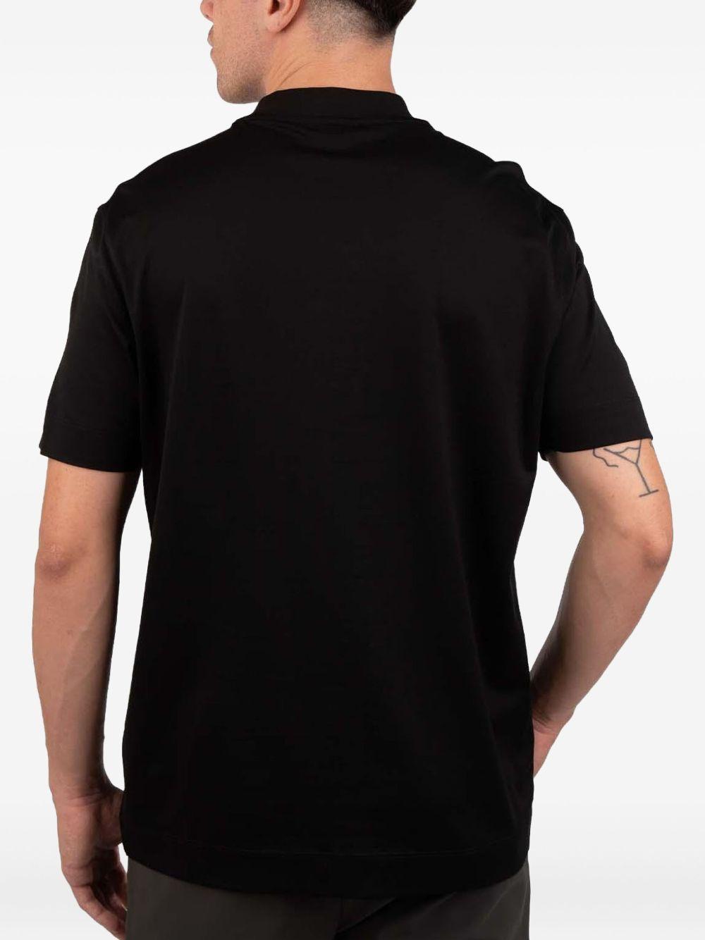 T-shirt Nera con Logo Goffrato 6D1TR31JOSZ 0035 EMPORIO ARMANI