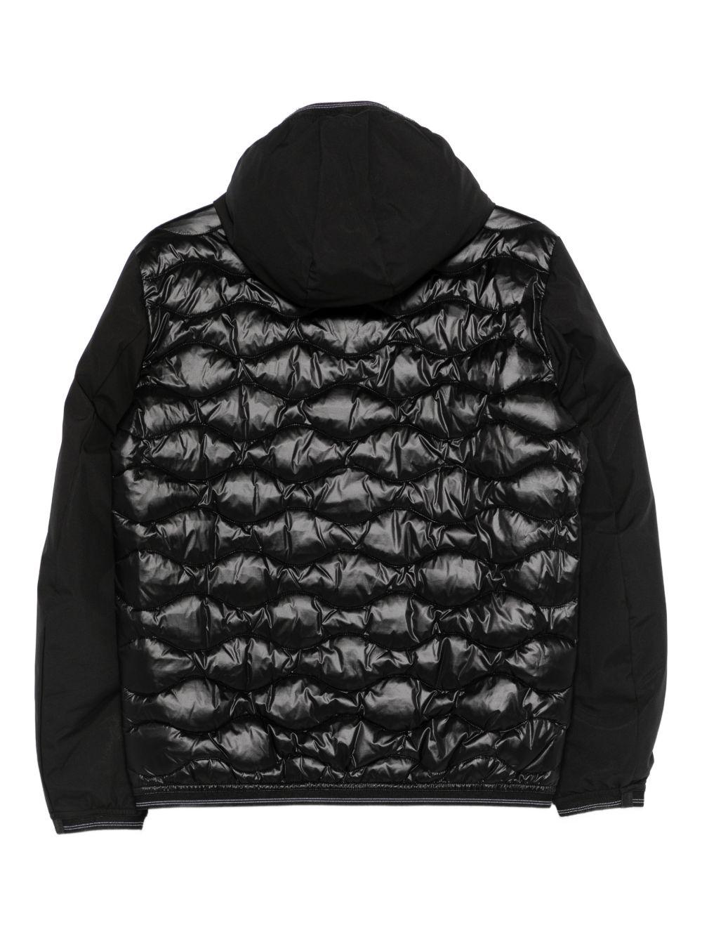 Piumino con cappuccio nero 25WBLKC08440006355 999 BLAUER KIDS