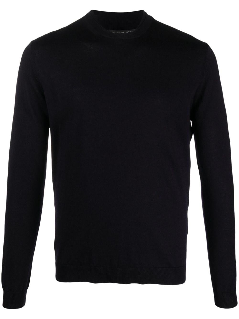 Maglione Uomo Blu Lana