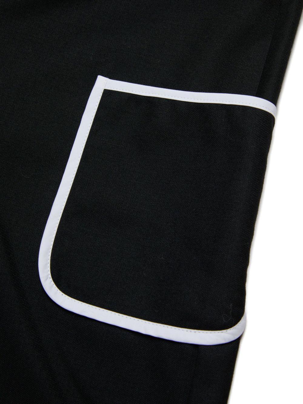 Tuta nera ricamata con mezza zip - Preludio Moda