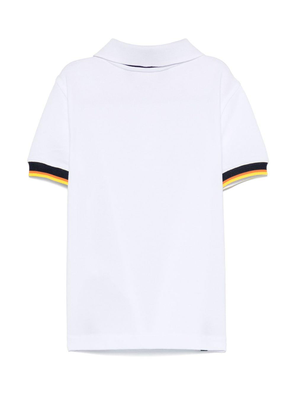Polo in piquet con bordi a contrasto K6126LW 001 K-WAY KIDS