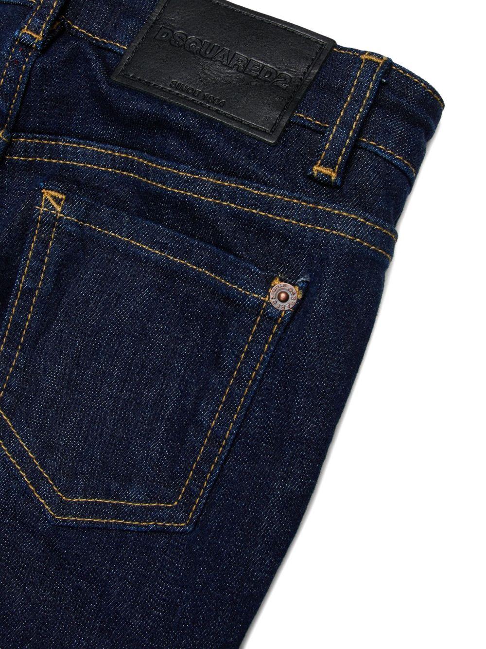 Jeans Svasati in Cotone DQ2633D0AAM DQ01 DSQUARED KIDS
