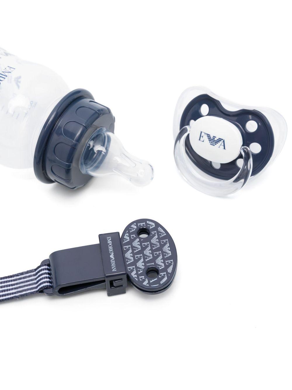 Set biberon e ciuccio con laccetto 407139CC919 00535 EMPORIO ARMANI KIDS