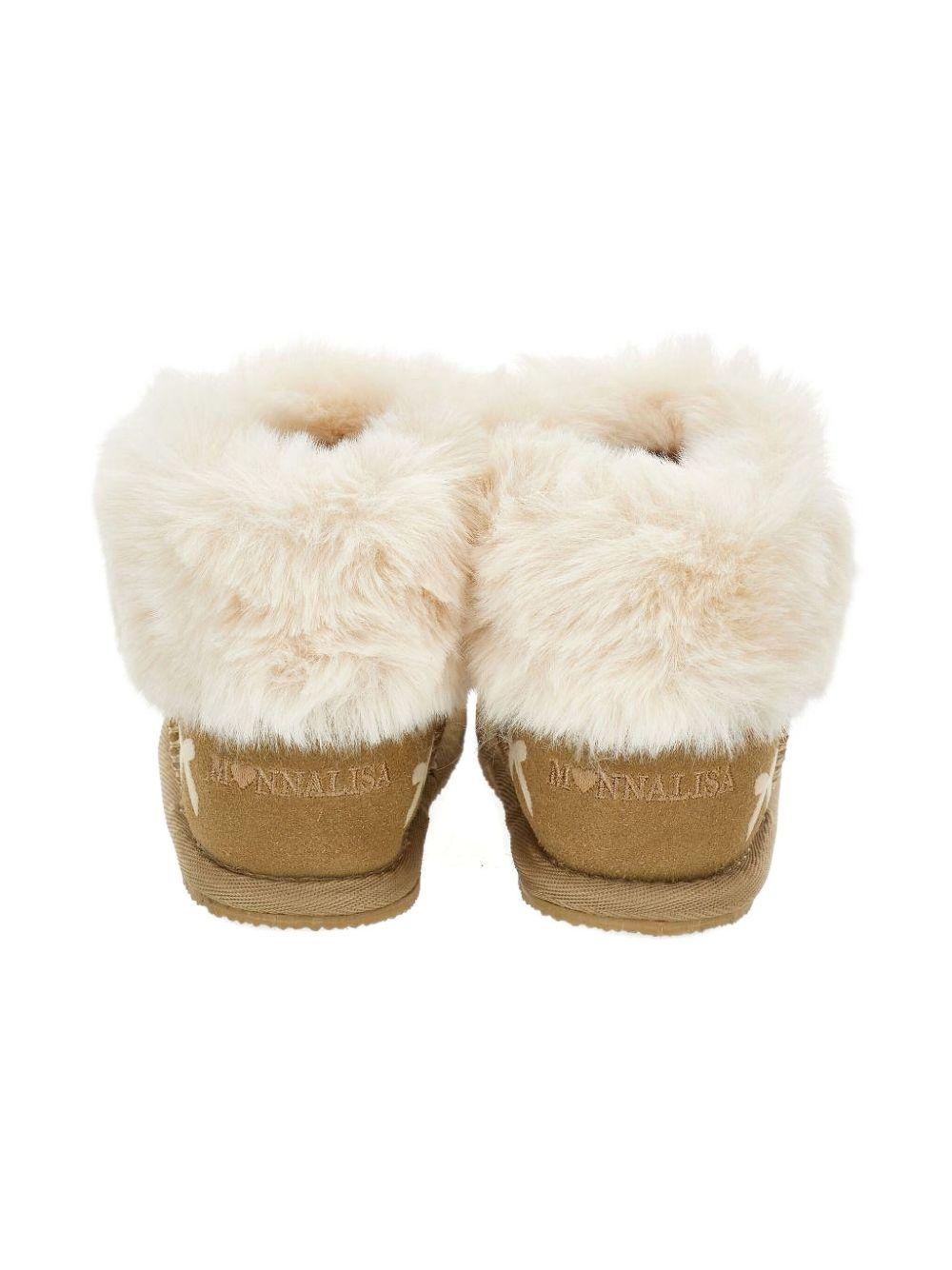 Stivali con Fiocco e Interno in Pelliccia 83F0006702 0043 MONNALISA KIDS