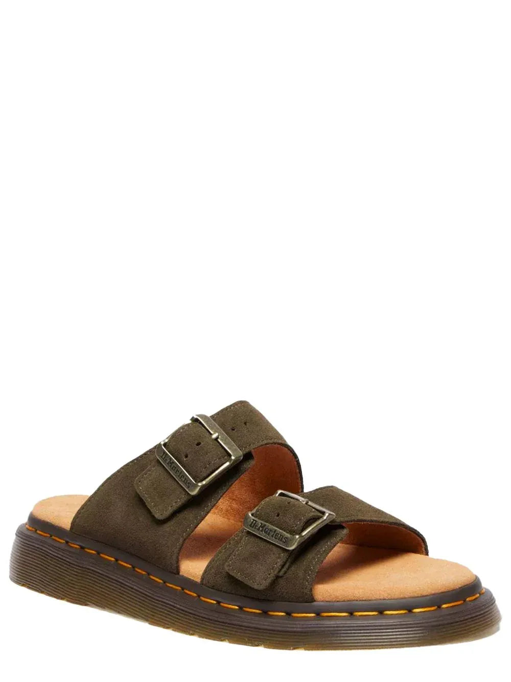 Sandalo joseph doppia fascia verde oliva - Preludio Moda