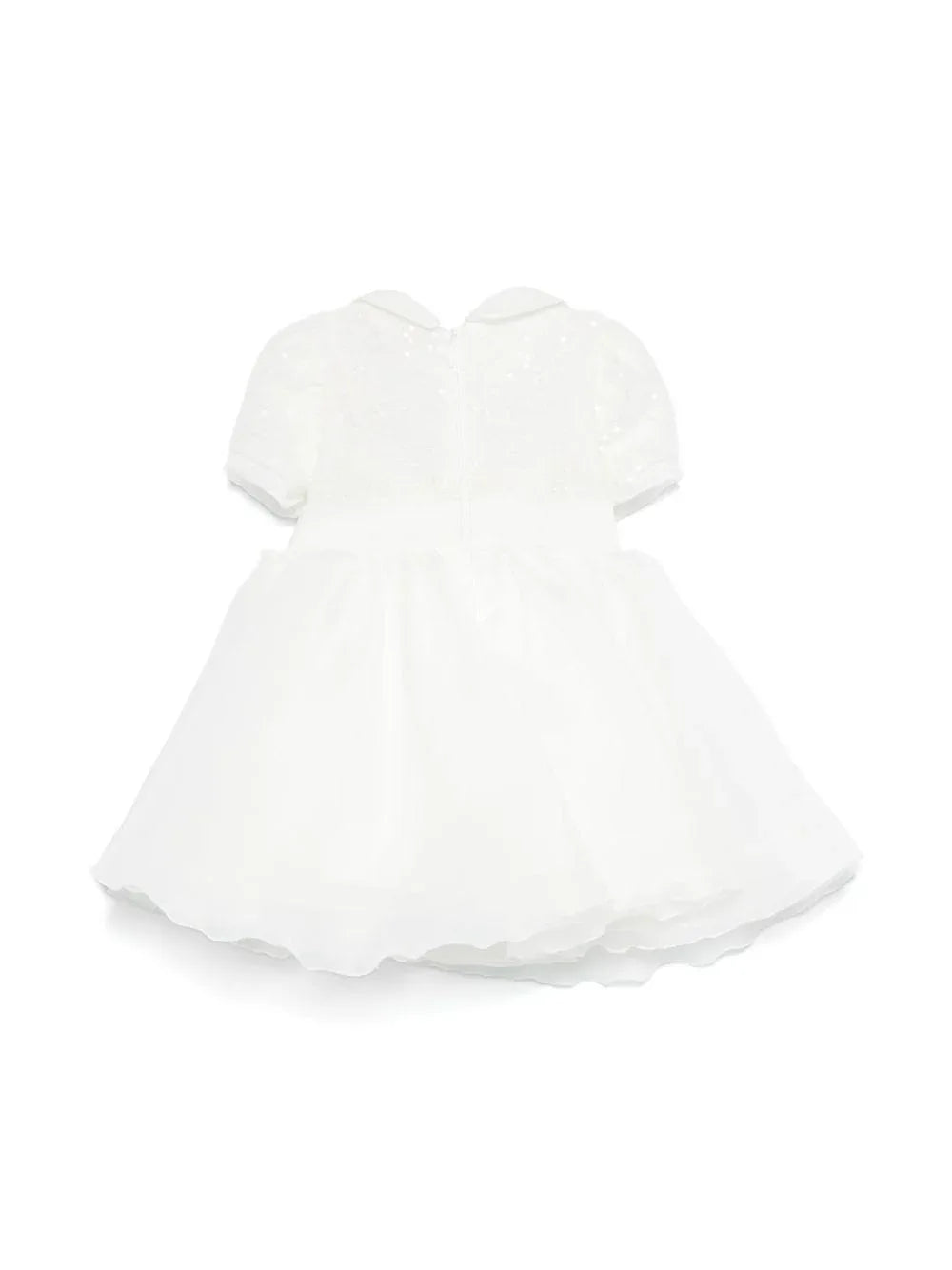 Abito bianco paillettes e tulle noenata - Preludio Moda