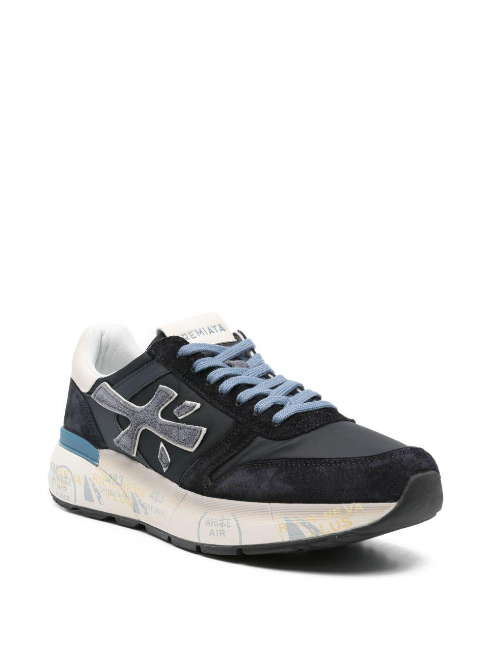 Sneakers Mick in Camoscio e Nylon Blu Scuro MICK 7716 PREMIATA